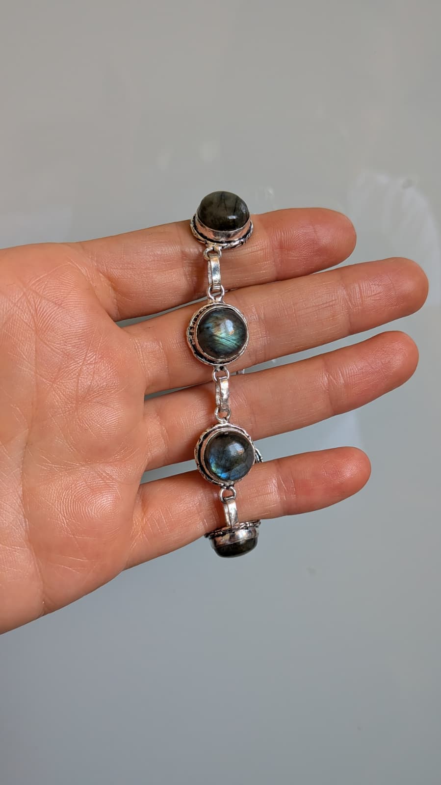 Labradorite placcato argento