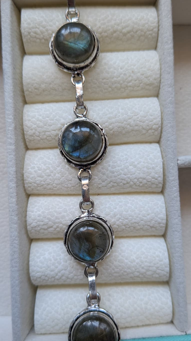 Labradorite placcato argento